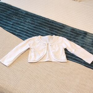 White Lace Kids Cropped Shrug Size 6/7